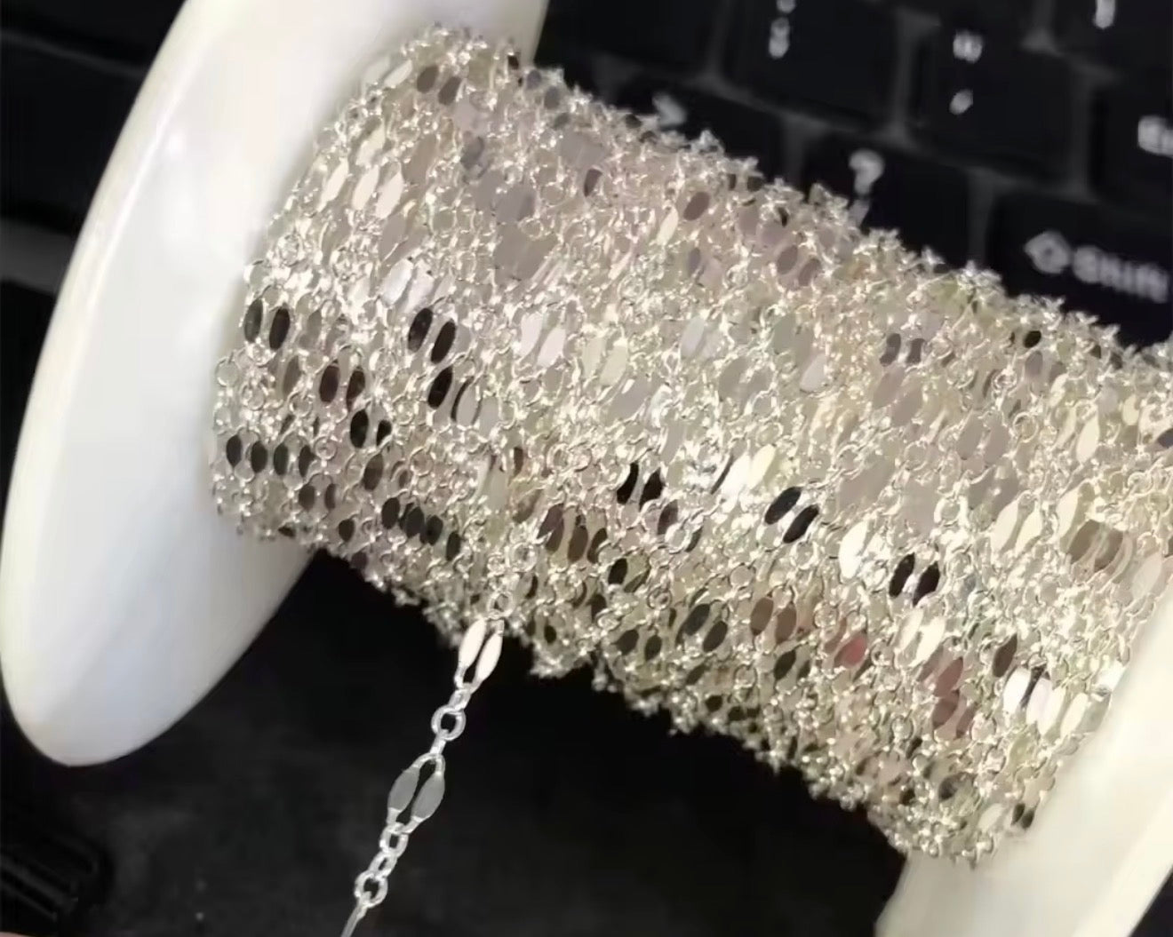 Sterling Silver Lip Chain