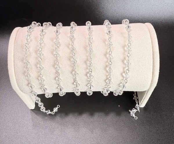 S925 Sterling Silver Swarovski Crystal Chain