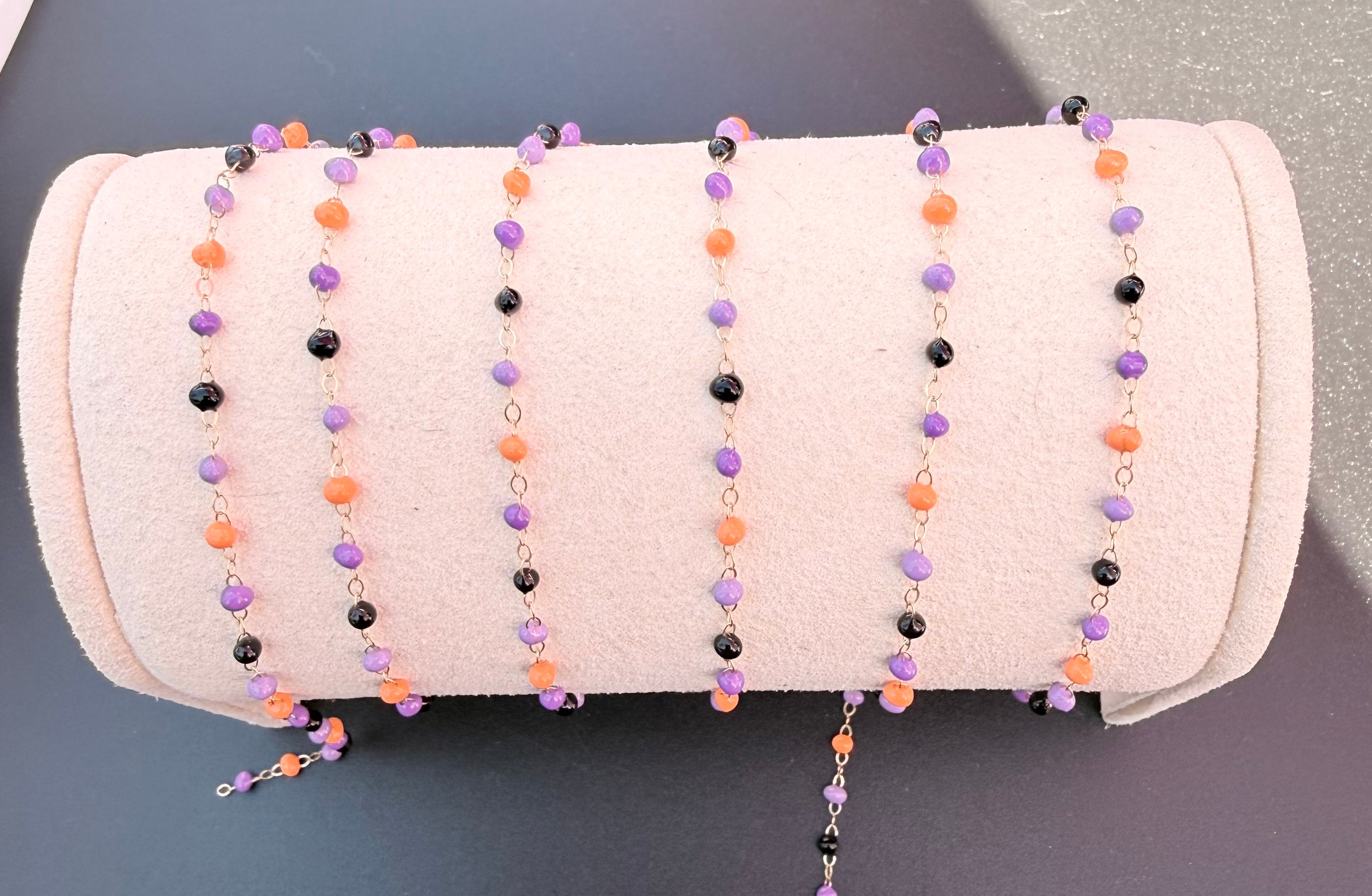 Gold Filled Bewitched chain with enamel